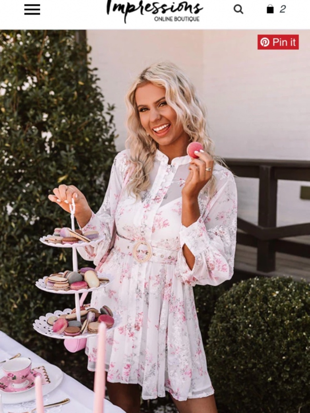 Impressions Boutique Floral Dress